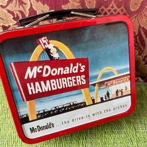 Vintage 1998 McDonald’s Metal Lunchbox 6x5x2.5… excellent condition… $24…